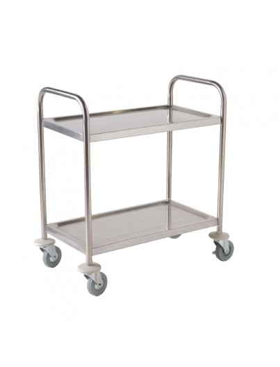 CHARIOT INOX 2 NIVEAUX