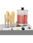 APPAREIL A HOT- DOG ELECTRIQUE INOX  4 PLOTS