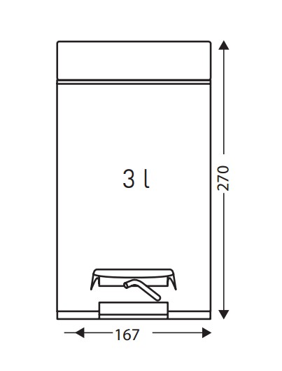 POUBELLES A PÉDALE 3,5,12,20 et 30 LITRES