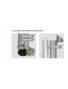 CENDRIER TUBULAIRE SUR PIED INOX ET ALUMINIUM