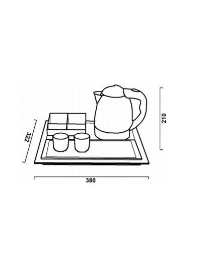 PLATEAU DE COURTOISIE COMPLET