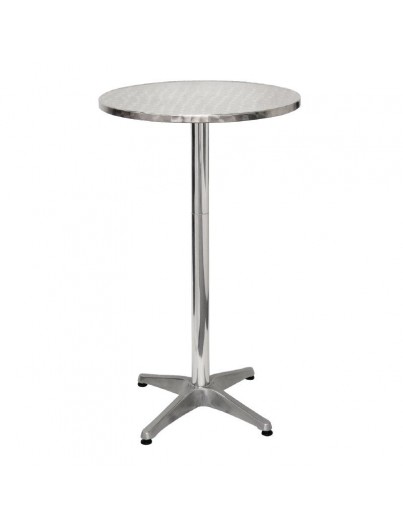 TABLE HAUTE EN ALUMINIUM