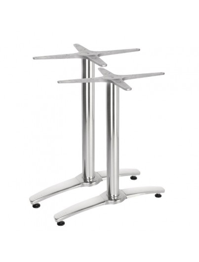 PIED DE TABLE DOUBLE EN ALUMINIUM