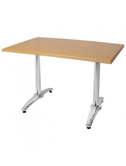 PIED DE TABLE DOUBLE EN ALUMINIUM