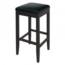 TABOURET HAUT EN SIMILI CUIR lot de 2