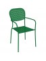 FAUTEUILS BISTRO EN ACIER AJOURE lot de 4