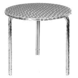 TABLES BISTRO RONDES EN INOX EMPILABLES 600mm