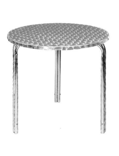 TABLES BISTRO RONDES EN INOX EMPILABLES 600mm