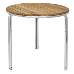 TABLE EN FRÊNE ET ALUMINIUM