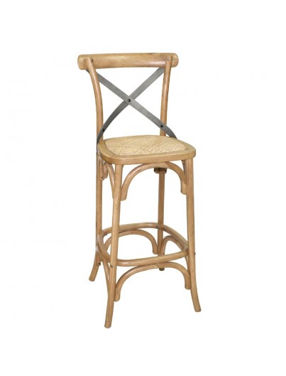 TABOURET HAUT AVEC CROISILLON