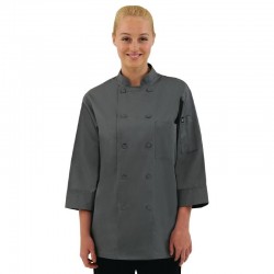 VESTE CHEF UNISEXE " CHEF WORKS GRIS