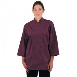 VESTE CHEF UNISEXE " CHEF WORKS AUBERGINE