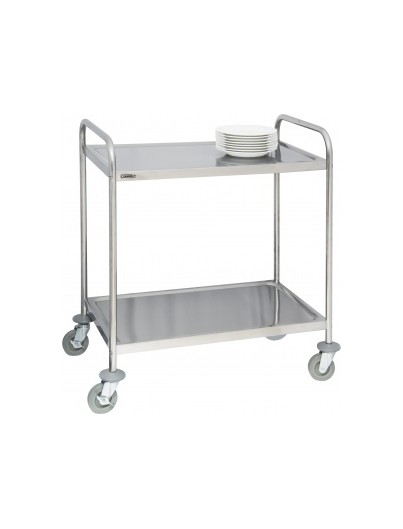 CHARIOT EN INOX 2 PLATEAUX