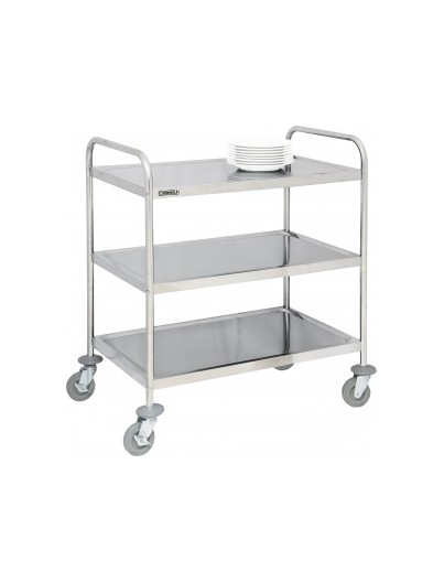 CHARIOT EN INOX  3 PLATEAUX