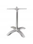 PIED DE TABLE BASE 4 BRANCHES aluminium brossé