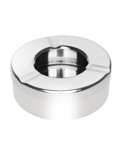 CENDRIER INOX ANTI-VENT