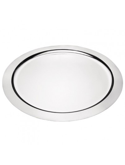 PLAT DE PRÉSENTATION EN INOX ROND