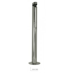 CENDRIER TUBULAIRE SUR PIED INOX ET ALUMINIUM JVD