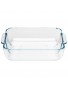 PLAT CARRE EN VERRE PYREX  210x210mm