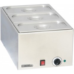 BAIN - MARIE AVEC 3 X GN1/3