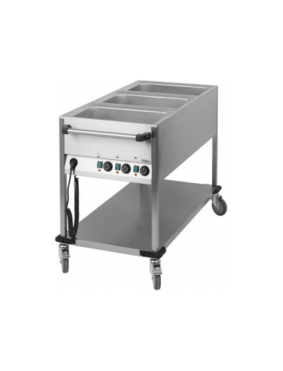 CHARIOTS BAIN -MARIE A EAU 3 X GN 1/1 HORIZONTAL OU VERTICAL