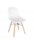 CHAISE MOULÉE PP AVEC STRUCTURE MÉTALLIQUE GRISE lot de 2