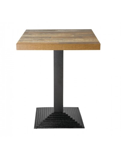 BOLERO - Plateau de table rond 60 cm effet bois vieilli 