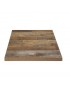 PLATEAU DE TABLE CARRE EFFET BOIS VIEILLI 70/70