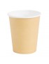 GOBELETS JETABLES MARRON CLAIR BOISSONS CHAUDES