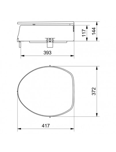 REHAUSSE WC AVEC ABATTANT POUR SIÈGE DE TOILETTE