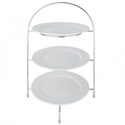 PRÉSENTOIR SALON DE THÉ POUR  3 ASSIETTES MAXI 27CM