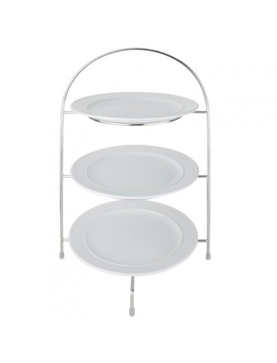 PRÉSENTOIR SALON DE THÉ POUR  3 ASSIETTES MAXI 27CM