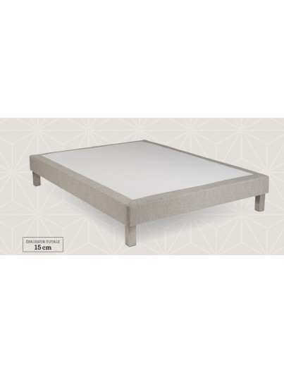 SOMMIER  TAPISSIER THIRIEZ COLORADO TISSU TENDU BLANC 190/13cm