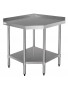 TABLE D'ANGLE EN ACIER INOX