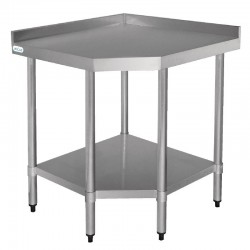 TABLE D'ANGLE EN ACIER INOX