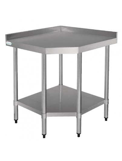 TABLE D'ANGLE EN ACIER INOX