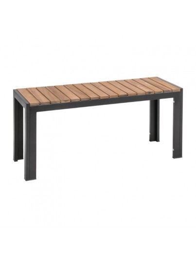 TABLE INDUSTRIELLE RECTANGULAIRE ACIER ET ACACIA 180/90