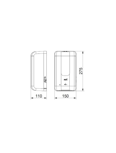 DISTRIBUTEUR DE SAVON AUTOMATIQUE  avec thermomètre