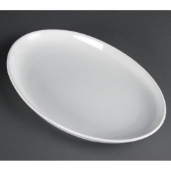 ASSIETTES CREUSES OVALES OLYMPIA 365 X 235MM PAR 2