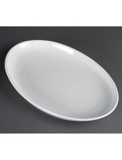 ASSIETTES CREUSES OVALES OLYMPIA 365 X 235MM PAR 2