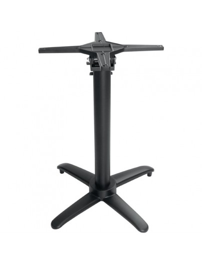 PIED DE TABLE BASCULANT EN ALUMINIUM NOIR BOLERO