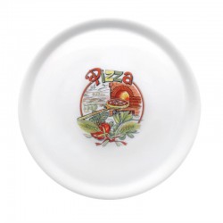 ASSIETTES À PIZZA EN PORCELAINE 31 CM lot de 6