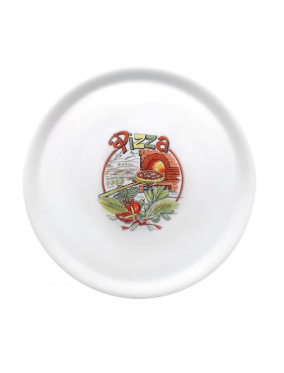 ASSIETTES À PIZZA EN PORCELAINE 31 CM lot de 6