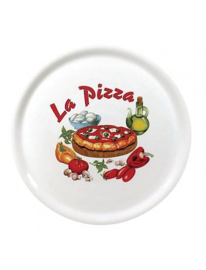 ASSIETTES À PIZZA EN PORCELAINE 31 CM lot de 6