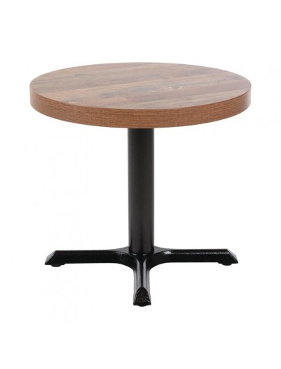 PLATEAU DE TABLE ROND BOLERO 60 CM EFFET BOIS VIEILLI